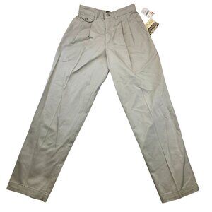 Vintage 90s Lee Casual Wrinkle Free Pants 4P Tan Double Pleated Minimalist